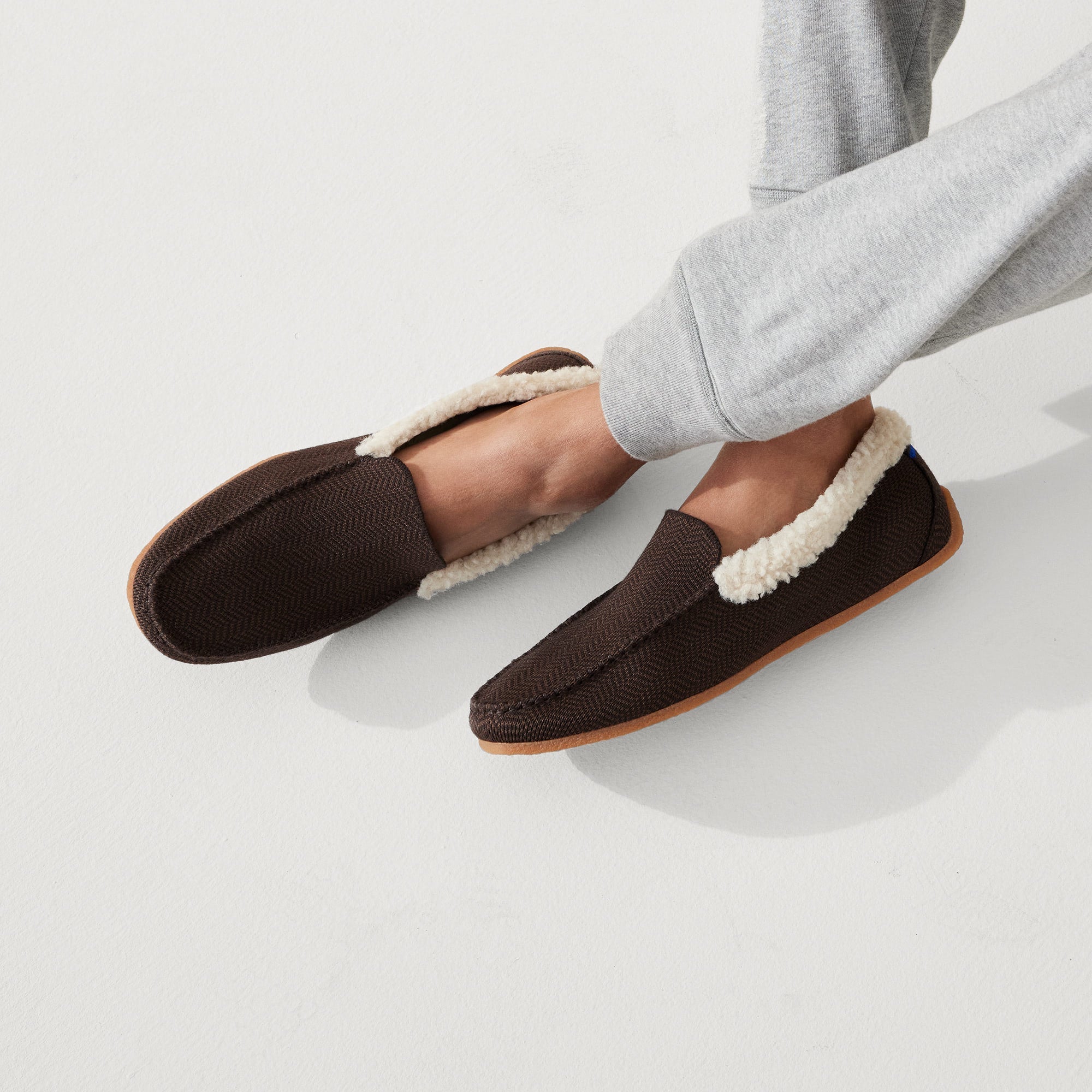 The Men's Slipper - Mahogany Herringbone - Image 2