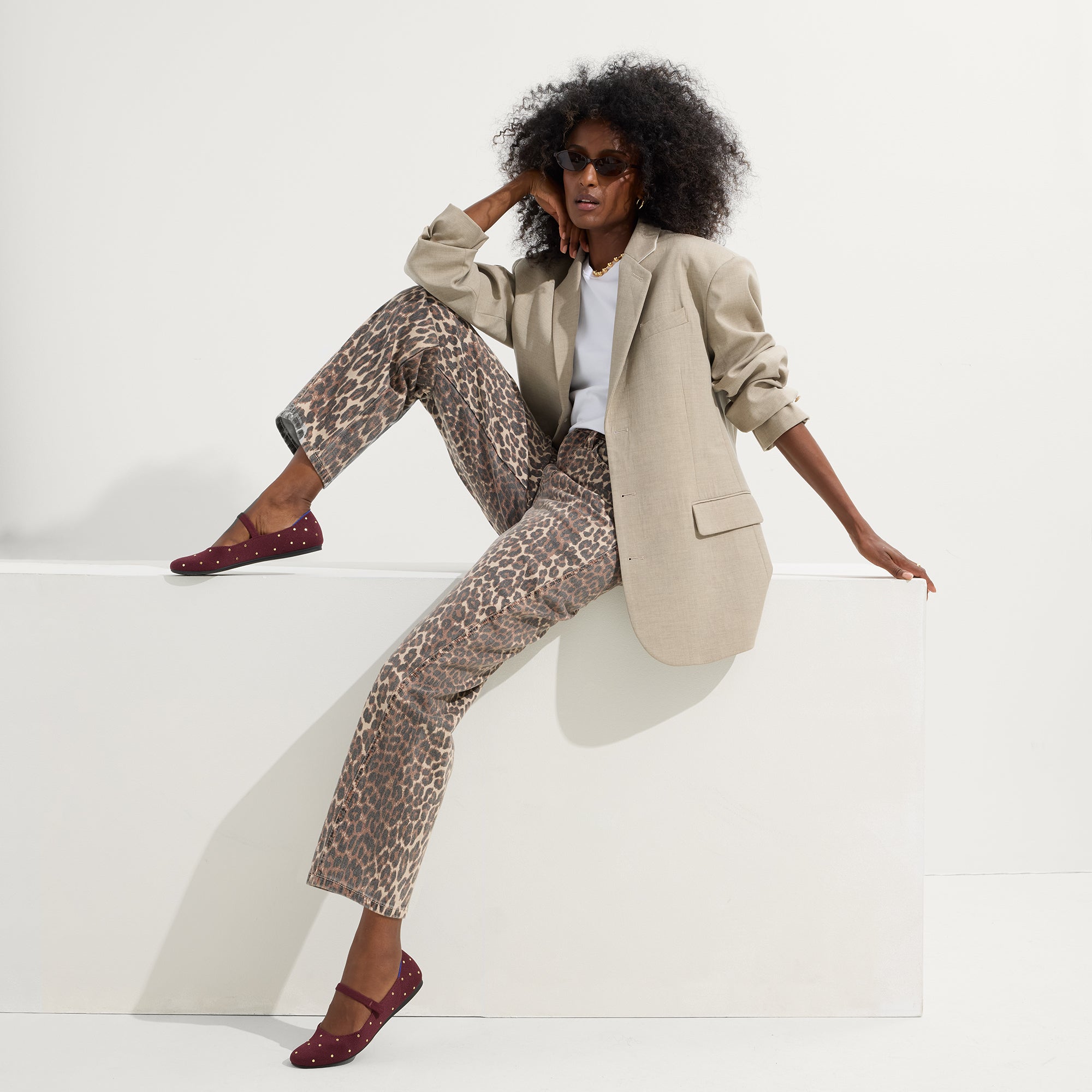 The Square Mary Jane - Studded Syrah - Image 4